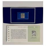 Franklin Mint Sterling Silver 1851 Canada Stamp...