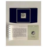 Franklin Mint Sterling Silver 1852 India Stamp...