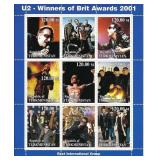 U2 - Commemorative Cinderella Stamp Set