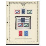 United Nations New York Stamps 1970