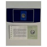 Franklin Mint Sterling Silver 1854 India Stamp...