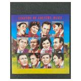 Legends of Country Music collectible stamp sheet