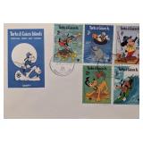 Turks & Caicos 1979 Disney Characters  First...