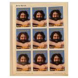 Jerry Garcia sheet of nine Tanzania postage stamps