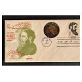 Sidney Lanier First Day Cover and commemorative...