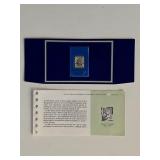 Franklin Mint Sterling Silver 1851 Spain Stamp...