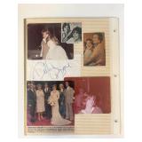 Debbie Boone signed photo album page