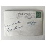 Road To Bali Dorothy Lamour signed postcard