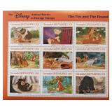 Disney Collectors The Fox and the Hound Stamp set