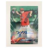 Red Sox Kyle Martin signed Topps Chrome...