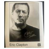 Eric Clapton signed photo
