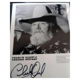 Charlie Daniels signed photo