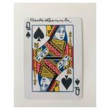 Dracula's Carla Laemmle signed queen of spades...