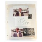 Jamie Farr signed photo album page