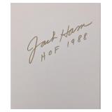 NFL Hall Of Famer Jack Ham Autograph