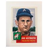Joe Astroth signed baseball card