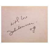 John Lennon signature slip