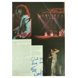 Fee Waybill autograph on a book photo