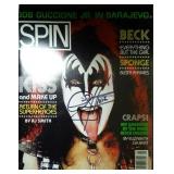 Gene Simmons signed SPIN Magazine
