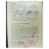 Herb Alpert and Rex Allen signed book page