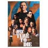 No Time To Die cast signed movie poster. GFA...