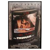 The Truman Show cast signed poster