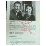 Steve and Eydie Gorme signed book photo