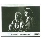 Rare The Everly Brothers band signed vintage photo