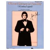 Johnny Cash signed sheet music