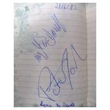 Lenny MacDowell and Pete York signed page