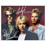 The Police band signed photo