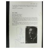 Mel Torme signed book page