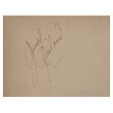 Wizard of Oz Judy Garland signature slip