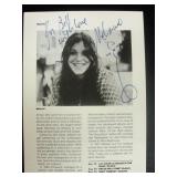 Melanie signed book page