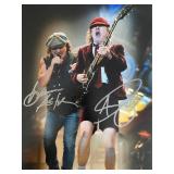 AC/DC band signed photo