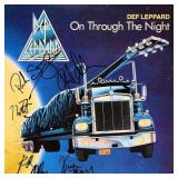 Def Leppard signed On Through The Night album