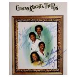 Gladys Kight & The Pips signed music book.