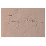 Tommy Dorsey signature slip