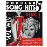 Mae West Signed Popular Song & Hits Magazine...