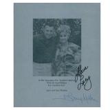 I Love Lucy Lucille Ball Gary Morton Signed...