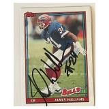 Buffalo Bills James Williams signed 1991 Topps...