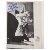 Boxer Carmen Basilio signed magazine page