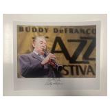 Jazz Great Buddy DeFranco signed photo