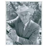 Sportscaster Curt Gowdy signed photo. JSA...