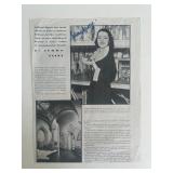 Colleen Moore signed vintage magazine page