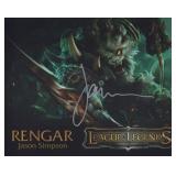 League of Legends Jason Simpson Signed Photo