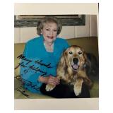 Betty White signed photo