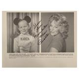 Mouseketeer Karen Pendleton signed photo