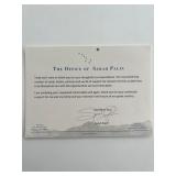 Governor of Alaska Sarah Palin facsimile card