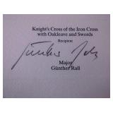 Gunther Rall Signed Photograph